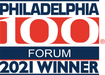 Philadelphia 100 Forum 2021 Award Winner Graphic